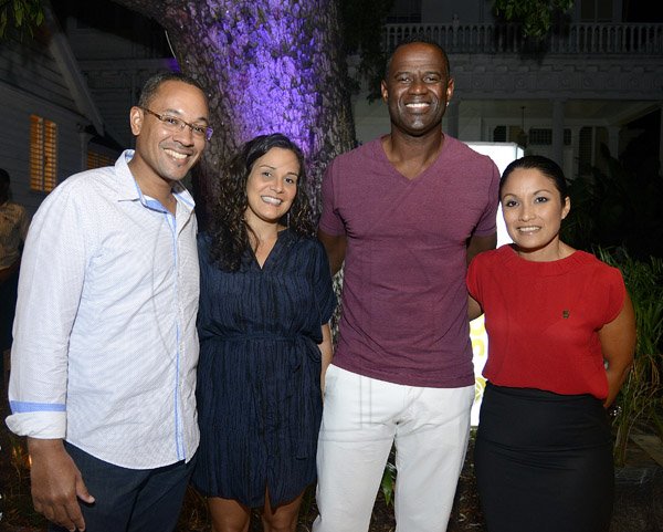 Gladstone Taylor / Photographer

Christopher Barnes ( Managing Director, Gleaner Company),Isabelle Barnes , Brian McKnight, Monique Todd (V.P Marketting public and Corporate Affairs, Scotia Bank)

KGN Kitchen, Signature Series held at the Guilt restaurant, Devon House, Kingston on friday night