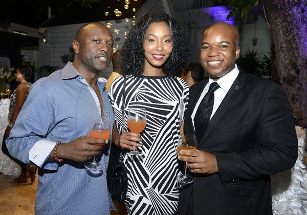 Gladstone Taylor / Photographer

l-r Chicago Jones, Ray'uanna Aleyce  and Andres Cope (reservations manager, spanish court)

KGN Kitchen, Signature Series held at the Guilt restaurant, Devon House, Kingston on friday night