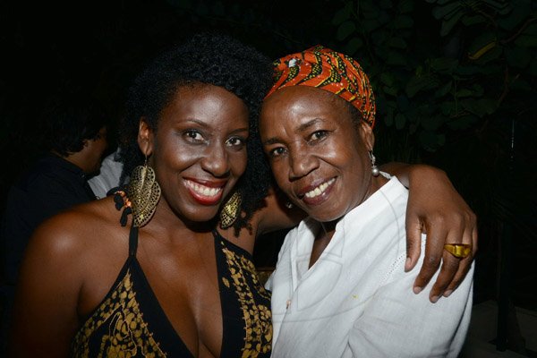 Winston Sill/Freelance Photographer
 Dr. Kurdell Espinosa celebrates her Birthday with Family and Friends, held at Hope Zoo, Hope Gardens, Old Hope Road on Friday night November 14, 2014.  Here are Odessa Chambers (left) and mom Bluetle Abrahams (right).