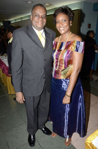 Rudolph Brown/Photographer
Michael Roofe and his wife Allison smile for the camera.

*************************************************************************, at the Lay Magistrates Association of Jamaica (Kingston Chapter) Annual Banquet at the Wyndam Kingston Hotel on Saturday, September 24-2011