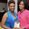 Rudolph Brown/Photographer
Shelly- Ann Harris, (left) Author of The Goodies on Her Tray pose with Senator Imani Duncan-Price at the Leaders to Leaders 2014-2015 Series "The Power of Sisterhood Fostering a culture of mentorship at the Jamaica Pegasus Hotel in New Kingston on Wednesday, September 24, 2014