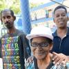 Rudolph Brown/PhotographerMother Daphne Henry lead her blind son Otis Henry, (right) and son Orain Henry to vote at Red Hill Primary School on Monday November 28, 2016
