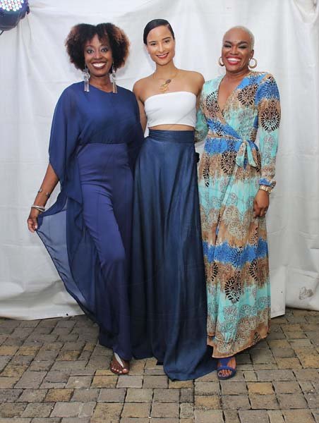 Ashley AnguinThe beautiful trio of from left: Nadine Spencer, Kaci Fennell-Shirley and Theresa Walker at the Montego Bay's Chamber of Commerce's Food, Fashion and Dance.