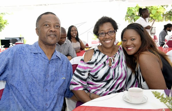 Gladstone Taylor / Photographer

From Left: Dany Robert, Geraldine Roberts and Sasha-Kay Roberts sas seen at the mothers day brunch at the oasis on the oxford