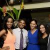 Winston Sill/Freelance Photographer
Miss Jamaica World Contestants  at Wine Tasting Function, held at Bin 26, Devon House Complex, Hope Road on Thursday night June 12, 2014. Here are Dr. Sara Lawrence (left); Jason Clarke (second left); Dr. Kurdell Espinosa (centre); Laura Butler (second right); and Angus Gordon (right).