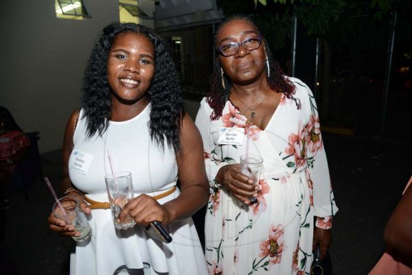 Rudolph Brown/ PhotographerFrom left are Melissa Brown and Dorrine Butler at the Mustard Seed communities 40th anniversary awards and banquet at the St. Peter and Paul Church Hall on Saturday, September 8, 2018