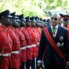 Lionel Rookwood/PhotographerGovernor General Sir Patrick Allen inspects the guard of honour during The National Honours and Awards held at Kings House on October15th,2018