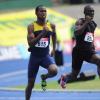 Ricardo Makyn/Staff Photographeer
Left Julian Forte and Marvin Anderson in Heat 5   of  the Men's 200 Meter on Saturday   at the Supreme Ventures JAAA National Senior Championship at the National Stadium