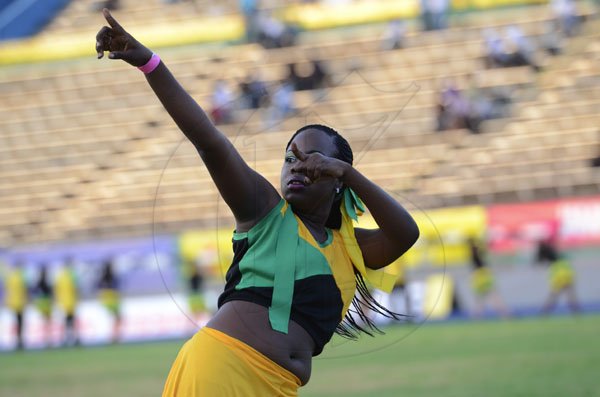 Ricardo Makyn/Staff Photographer
Performers at the openning ceremony for the Supreme Ventures JAAA National Senior Championship at the National Stadium  on Friday 29.6.2012