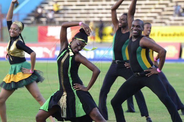 Ricardo Makyn/Staff Photographer
Performers at the openning ceremony for the Supreme Ventures JAAA National Senior Championship at the National Stadium  on Friday 29.6.2012