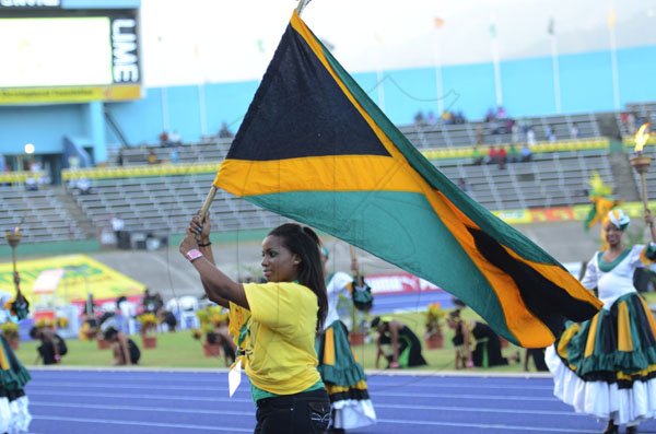 Ricardo Makyn/Staff Photographer
Performers at the openning ceremony for the Supreme Ventures JAAA National Senior Championship at the National Stadium  on Friday 29.6.2012