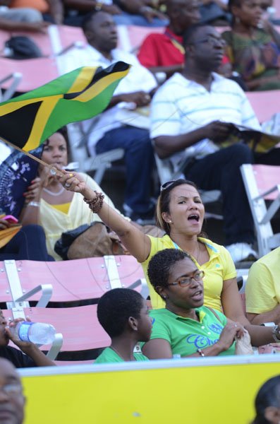 Ricardo Makyn/Staff Photographer
Performers at the openning ceremony for the Supreme Ventures JAAA National Senior Championship at the National Stadium  on Friday 29.6.2012