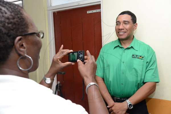 Rudolph Brown/Photographer
Opposition Leader Andrew Holness Nominate on Nomination Day on Tuesday , February 9, 2016