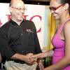 Contributed

Andrew Levy, managing director, makes a joke with  Lana-Gay Franklin, Irie FM reporter. The two were mingling at the recent Ochi Corporate event.