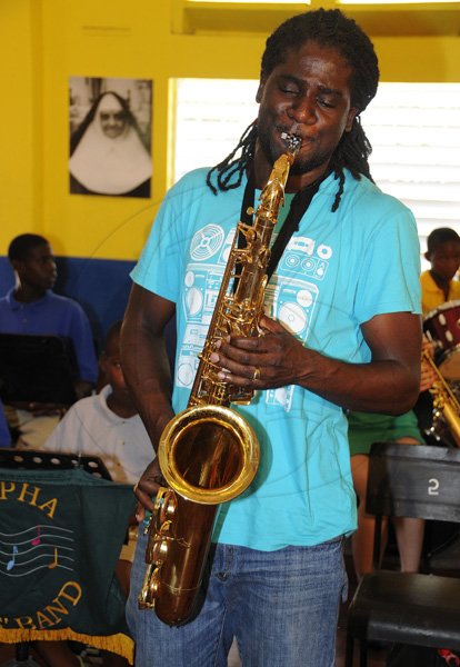 Gladstone Taylor / Photographer

Royal Philharmonic Orchestra visits Alpha boys home yesterday morning