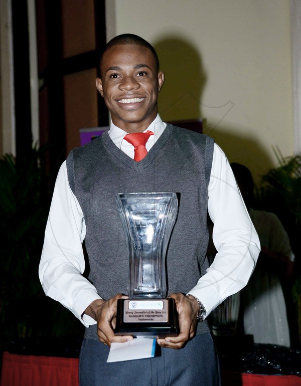 Winston Sill/Freelance Photographer
Young Journalist of the Year,  Rashawn Thompson of Nationwide News Network
____________

The Press Association of Jamaica (PAJ) annual National Journalism Award Ceremony, held at the Jamaica Pegasus Hotel, New Kingston on Friday night November 29, 2013.
