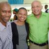Rudolph Brown/Photographer
Dionne Jackson Miller,(second left)  President of PAJ pose with from left Wayne Brown, Mark Chisholm, (left) Vice President individual Line sales and The Gleaner's  Advertising and Operations Manager Nordia Craig at the PAJ President's brunch at the Pegasus Hotel on Sunday, November 23, 2014
