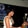Winston Sill / Freelance Photographer
The Gleaner's editor-in-chief Garfield Grandison accepts the Livingston McLaren award from Carlene Edwards, senior communications officer at Supreme Ventures, on behalf of cartoonist Lascelles May at the Press Association of Jamaica national awards banquet at the Jamaica Pegasus Hotel in St Andrew on Friday.