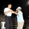 Ricardo Makyn/Staff Photographer
Jamaica Labour Party Leader The Hon Andrew Holness dances with Anita Jackson  who is 88 years old at a Christmas treat he hosted for the elderly at the Olympic Gardens Community Centre on Saturday December 24.


********************************************************12.2011