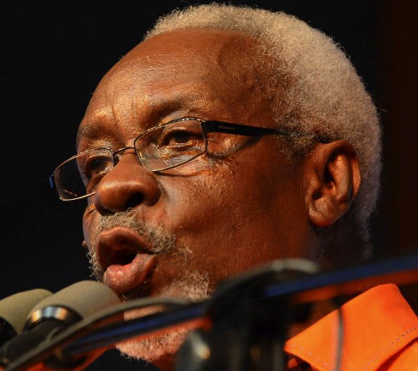 Rudolph Brown/Photographer
Former Prime Minister P. J. Patterson speaks at the PNP's 74th Annual Conference 2012 at National Arena in Kingston on Sunday, September 16-2012