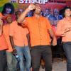 Jermaine Barnaby/Photographer
Hugh Buchanan (left) and Prime Minister Portia Simpson Miller dancing on stage at the PNP rally in Black River, St. Elizabeth on Sunday November 22, 2015.