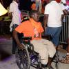 Jermaine Barnaby/Photographer
A wheelchair bound man at the PNP rally in Black River, St. Elizabeth on Sunday November 22, 2015.