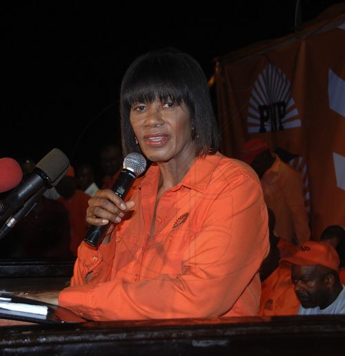 Ian Allen/Photographer
PNP Motorcade and mass meeting in Agualta Vale St.Mary.