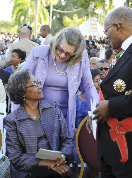 Ricardo Makyn/Staff Photographer
Swearing -In Ceremony for Prime Minister the Hon Portia Simspon-Miller at Kings House on Thursday 5.1.2012