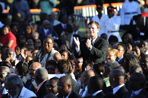 Ricardo Makyn/Staff Photographer
Swearing -In Ceremony for Prime Minister the Hon Portia Simspon-Miller at Kings House on Thursday 5.1.2012