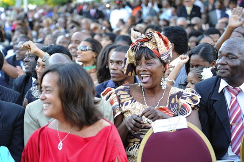 Ricardo Makyn/Staff Photographer
Swearing -In Ceremony for Prime Minister the Hon Portia Simspon-Miller at Kings House on Thursday 5.1.2012