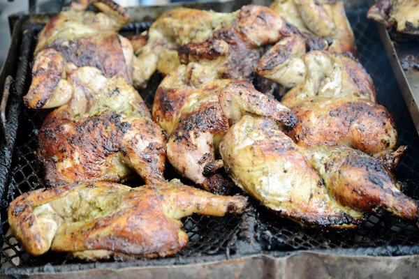 Rudolph Brown/Photographer
The always present jerk chicken.

.................................................................................
Best Dressed Chicken Portland Jerk Festival at Folly Ruins in Portland on Sunday, July 7, 2013