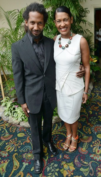 Rudolph Brown/Photographer
Stephen Newland, REAP Programme Director pose with sister Deborah Newland at the Releaf Environmental Awareness Programme,(REAP) awards ceremony at the Knutsford Court Hotel on Tuesday, May 14, 2013