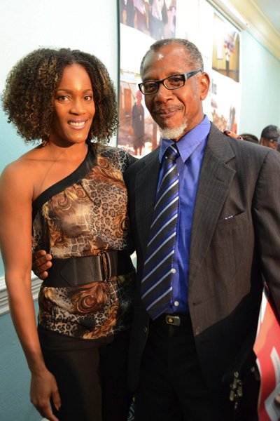 Rudolph Brown/Photographer
Bridgette Foster Hylton, pose with Dr. Jaslin Salmon, Vice President, International Federation of Red Cross  at the Jamaica Red Cross 2012 Launch Membership Campaign media briefing at Knutsford Court Hotel on Monday, October 8, 2012