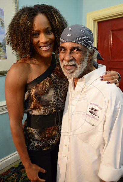 Rudolph Brown/Photographer
Bridgette Foster Hylton, pose with Winston Blake at the Jamaica Red Cross 2012 Launch Membership Campaign media briefing at Knutsford Court Hotel on Monday, October 8, 2012