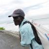 Rudolph Brown/Photographer
Neville Anderson farmer making his way on Eastern coastline back to regular everyday duty in St Thomas after passing of Hurricane Matthew on Tuesday, October 4, 2016