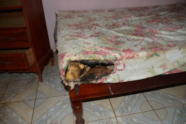 Ian Allen/Staff Photographer
Furnitures that was damaged by Duppy in a house in Rose Hall District, St.Elizabeth.