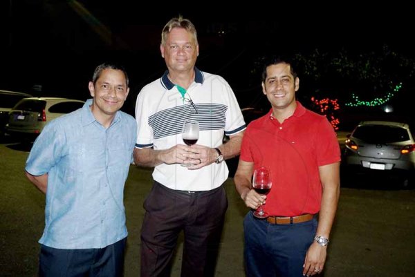 Janet Silvera PhotoFrom left: Omar Rivera of the Hyatt, joins Secrets Resorts' Hans Brouwer and Saul Nunez of Zoetry.  *** Local Caption *** Janet Silvera PhotoFrom left: Omar Rivera of the Hyatt, joins Secrets Resorts' Hans Brouwer and Saul Nunez of Zoetry.