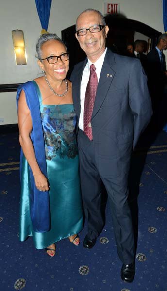 Rudolph Brown/ Photographer
Wayne Powell pose with his wife Jennifer at the Rotary club of St. Andrew Installation banquet at the Jamaica Pegasus Hotel in New Kingston on Tuesday, July 9, 2013.