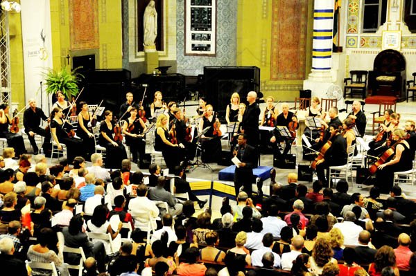 Winston Sill / Freelance Photographer
The National Youth Orchestra of Jamaica presents The Royal Philharmonic Orchestra in Jamaica Concert and Reception, held at the Holy Trinity Cathedral, North Street on Saturday night September 15, 2012.