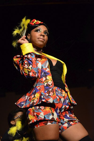 Rudolph Brown/Photographer
Model: Jessica Whyte, at the Sagicor Stars week Design Spotlight competition at the Little Theater in Kingston on Tuesday, December 4, 2012