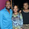 Rudolph Brown/Photographer
Karl Williams, Vice President Group Human Resources at Sagicor pose with Tamara Waul Douglas, (centre) and Annmarie Smith at the Sagicor Christmas party at the Famous Night Club, in Portmore on Saturday, December 7, 2013