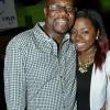 Rudolph Brown/Photographer
BUSINESS DESK
Karl Williams, vice-president, Group Human Resources pose wit his daughter Leanne at the Sagicor memba dis Christmas party at the office car park in New Kingston on Saturday, December 8-2012