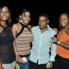 Rudolph Brown/Photographer
From left are Melissa Alen, Renee Graham, Jared Jackson, Terese Henry and Emile Waddell at the Sagicor memba dis Christmas party at the office car park in New Kingston on Saturday, December 8-2012