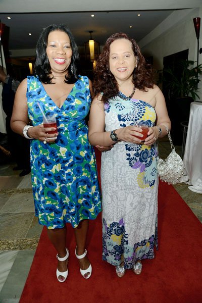 Rudolph Brown/Photographer
Lana Forbes, (left) and camille Carter at the Scotia Insurance Life Stars awards 2012 ceremony at the Hilton Rose Hall Hotel in Montego Bay on Saturday, January 12, 2013.