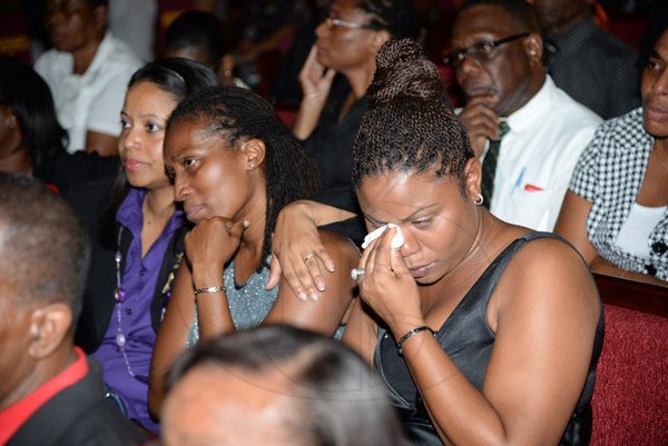 Jermaine Barnaby/Photographer
Michael Shaw thanksgiving service at the Webster Memorial United Church along Half Way Tree road on Thursday October 22, 2015.