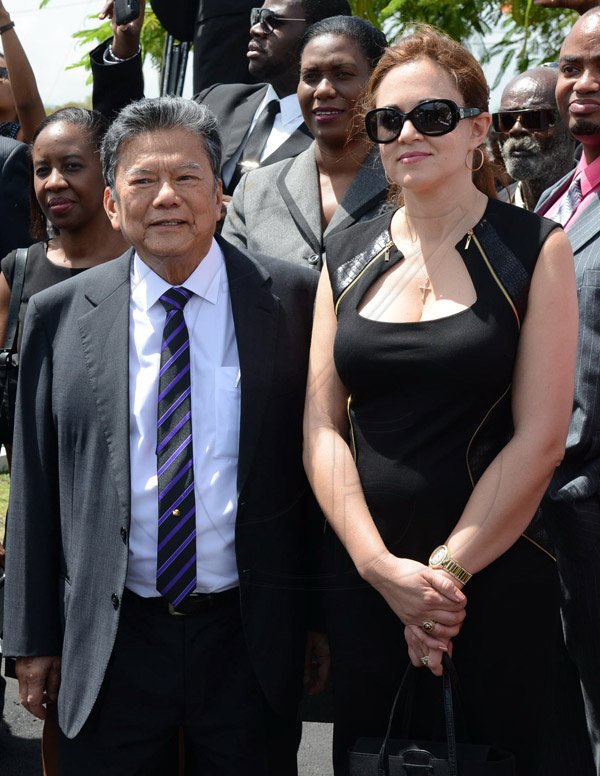 Rudolph Brown/Photographer
Sir Howard Cooke State funeral at the Holy Trinity Cathedral on Friday, August 8, 2014