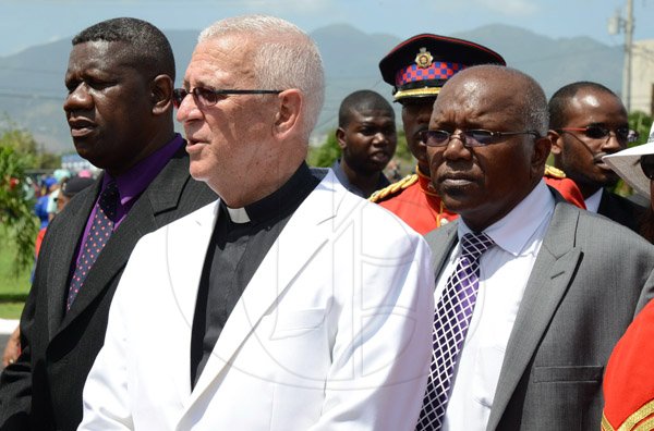 Rudolph Brown/Photographer
Sir Howard Cooke State funeral at the Holy Trinity Cathedral on Friday, August 8, 2014