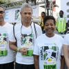 Rudolph Brown/Photographer
From left are Richard Byles, President and CEO of Sagicor Life Jamaica, Donavon Perkins,  Lady Allen and Tessanne Chin at the Sagicor Sigma Corporate Run at Emancipation Park in New Kingston on  Sunday, February 16, 2014