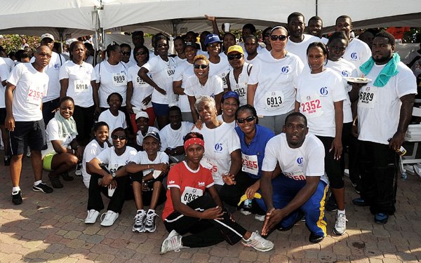 Ian Allen/Photographer
The Gleaner's team that participated in yesterday morning's SIGMA Corporate Run in New Kingston.