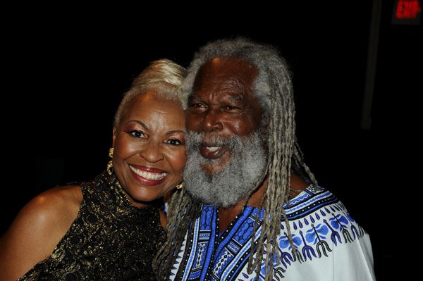 Winston Sill / Freelance Photographer
Simply Myrna 2013 with Myrna Hague in Concert, held at  The Courtleight Auditorium, St. Lucia Avenue on Saturday night March 9, 2013. Here are Myrna Hague (left); and Bob Andy (right).